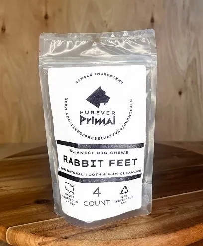 1ea 4pc Furever Primal Rabbit Feet - Health/First Aid